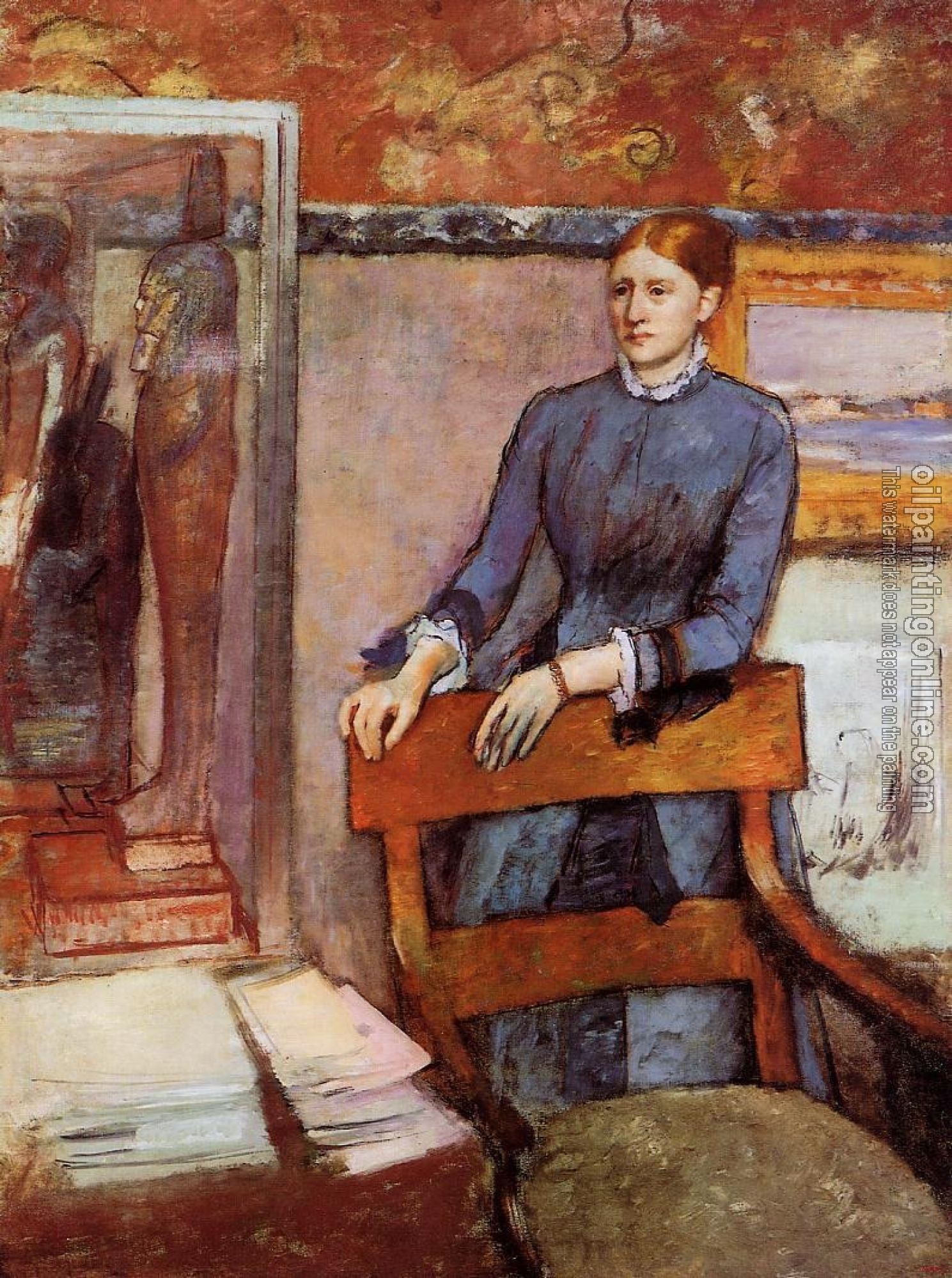 Degas, Edgar - Helene Rouart in Her Father's Study